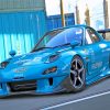 Blue Mazda Rx7 Paint By Numbers