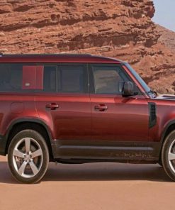 Brown Land Rover Defender Car Paint By Numbers