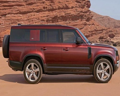 Brown Land Rover Defender Car Paint By Numbers