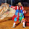 Bull Fighter Clown Art Paint By Numbers