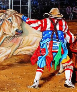 Bull Fighter Clown Art Paint By Numbers