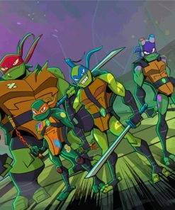 Cartoon Teenage Mutant Ninja Turtle Paint By Numbers