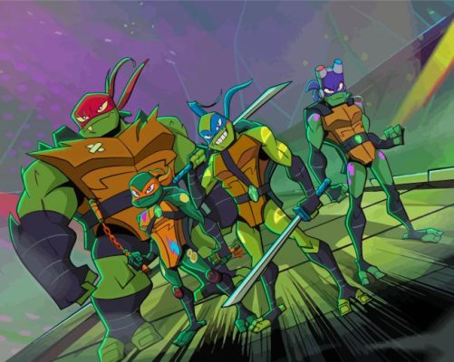 Cartoon Teenage Mutant Ninja Turtle Paint By Numbers