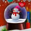 Christmas Snowman Paint By Numbers