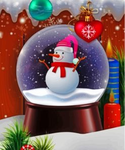 Christmas Snowman Paint By Numbers