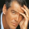 Close Up Pierce Brosnan Paint By Numbers