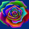 Colorful Abstract Rose Paint By Numbers