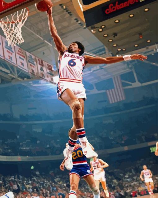 Cool Julius Erving Paint By Numbers