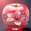 Floral Pink Apple Paint By Numbers