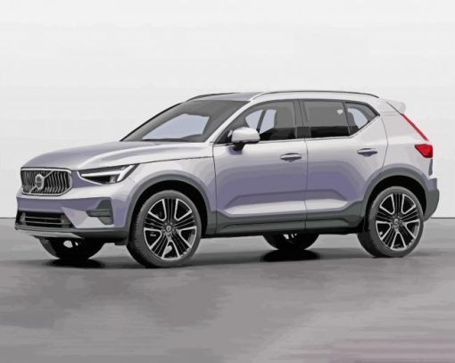 Grey Volvo Xc40 Car Paint By Numbers