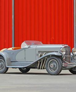 Grey Duesenberg Paint By Numbers