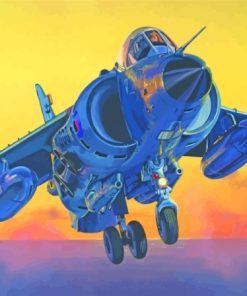 Harrier Jet Art Paint By Numbers