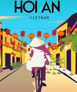 Hoi An Vietnam Poster Paint By Numbers