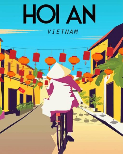 Hoi An Vietnam Poster Paint By Numbers