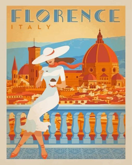 Italy Florence City Poster Paint By Numbers