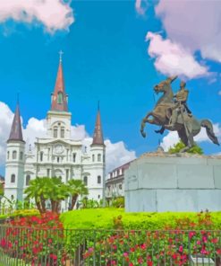 Jackson Square New Orleans Paint By Numbers