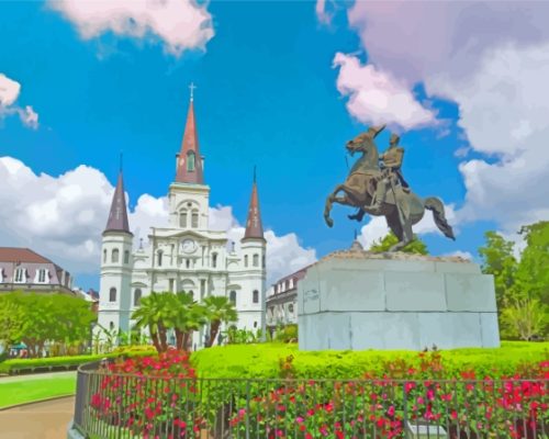 Jackson Square New Orleans Paint By Numbers