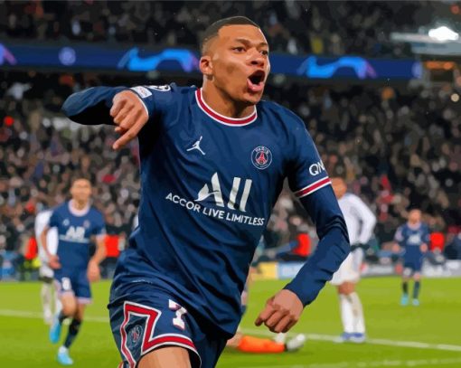 Mbappé Paris St Germain Paint By Numbers