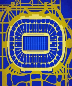 Notre Dame Stadium Art Paint By Numbers