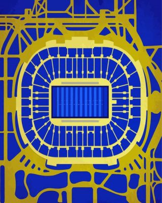 Notre Dame Stadium Art Paint By Numbers