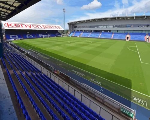 Oldham Football Stadium Paint By Numbers