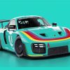 Porsche Gtr2 Car Paint By Numbers