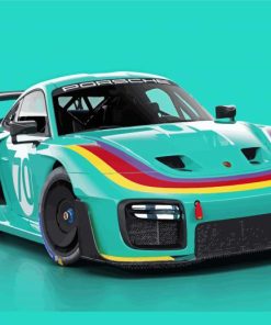 Porsche Gtr2 Car Paint By Numbers