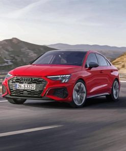 Red Audi S3 Car Paint By Numbers