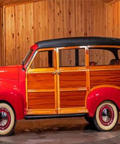 Red Woody Car Paint By Numbers