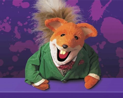 Red Fox Basil Brush Paint By Numbers