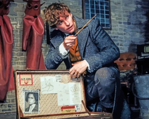 Secrets Of Dumbledore Newt Scamander Paint By Numbers