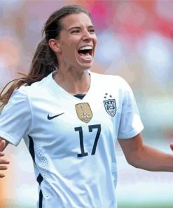 Tobin Heath Footballer Paint By Numbers