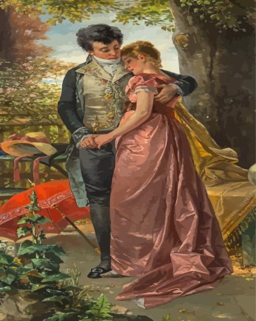 Victorian Love Couple Paint By Numbers