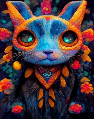 Weird Cute Cat Paint By Numbers