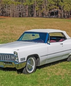 White 1967 Cadillac Paint By Numbers