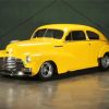 Yellow 1947 Chevy Fleetline Paint By Numbers