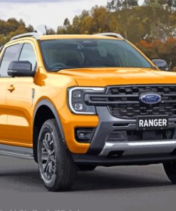 Yellow Ford Raptor Paint By Numbers