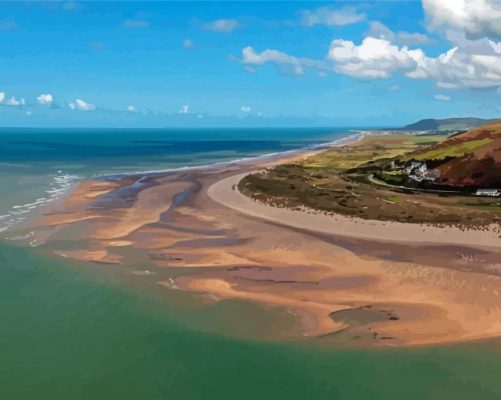 Aberdovey Beach Paint By Numbers