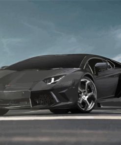 Aesthetic Black Lamborghini Paint By Numbers