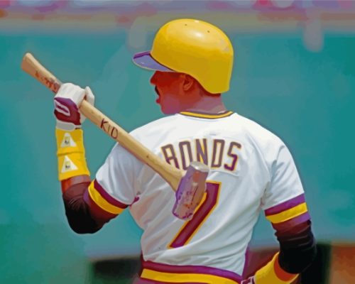 American Baseball Player Barry Bonds Paint By Numbers