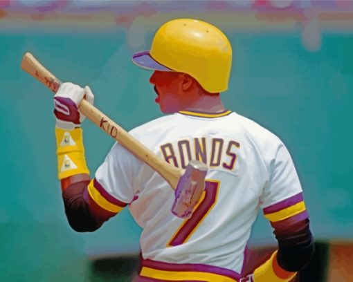 American Baseball Player Barry Bonds Paint By Numbers