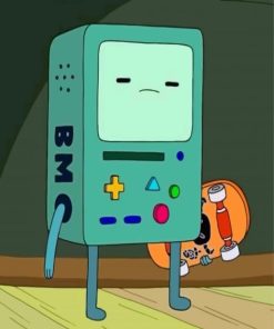 BMO With Skateboard Paint By Numbers