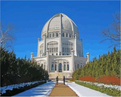 Bahai Temple House Of Worship Paint By Numbers