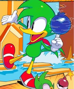 Bean the Dynamite Sonic Paint By Numbers