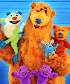 Bear In The Big Blue House Characters Paint By Numbers