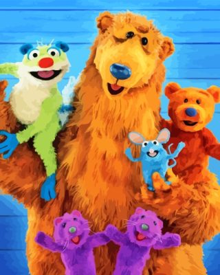 Bear In The Big Blue House Characters Paint By Numbers