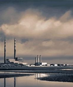 Black And White Poolbeg Towers Paint By Numbers