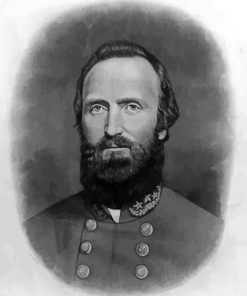 Black And White Stonewall Jackson Art Paint By Numbers