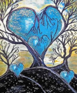 Blue Heart Paint By Numbers