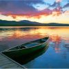 Boat In Moosehead Lake Maine Paint By Numbers